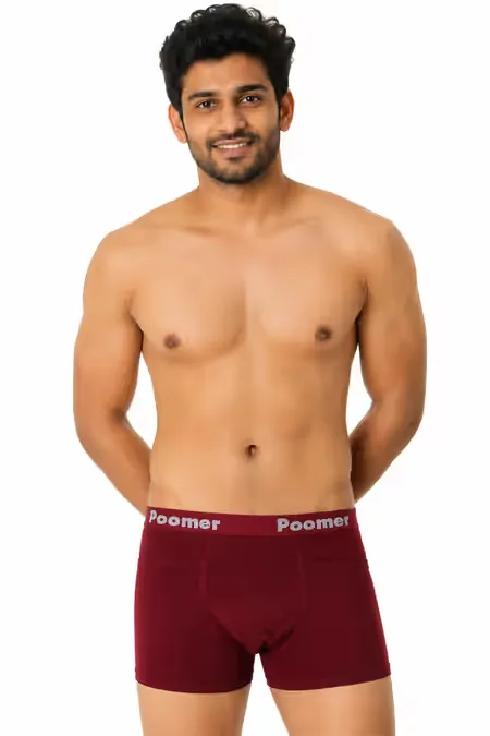 Men's Cotton Trunks with Pockets 030397MAR90