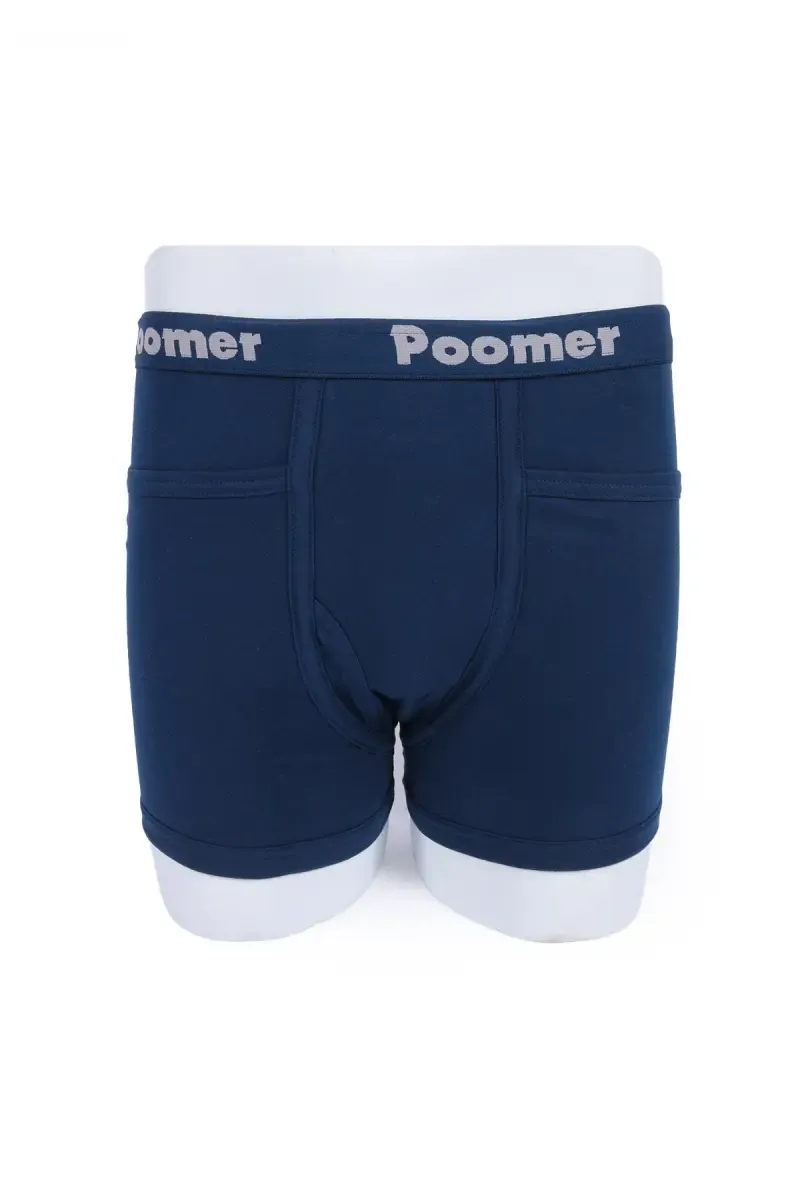Men's Cotton Trunks with Pockets 030397TEA85