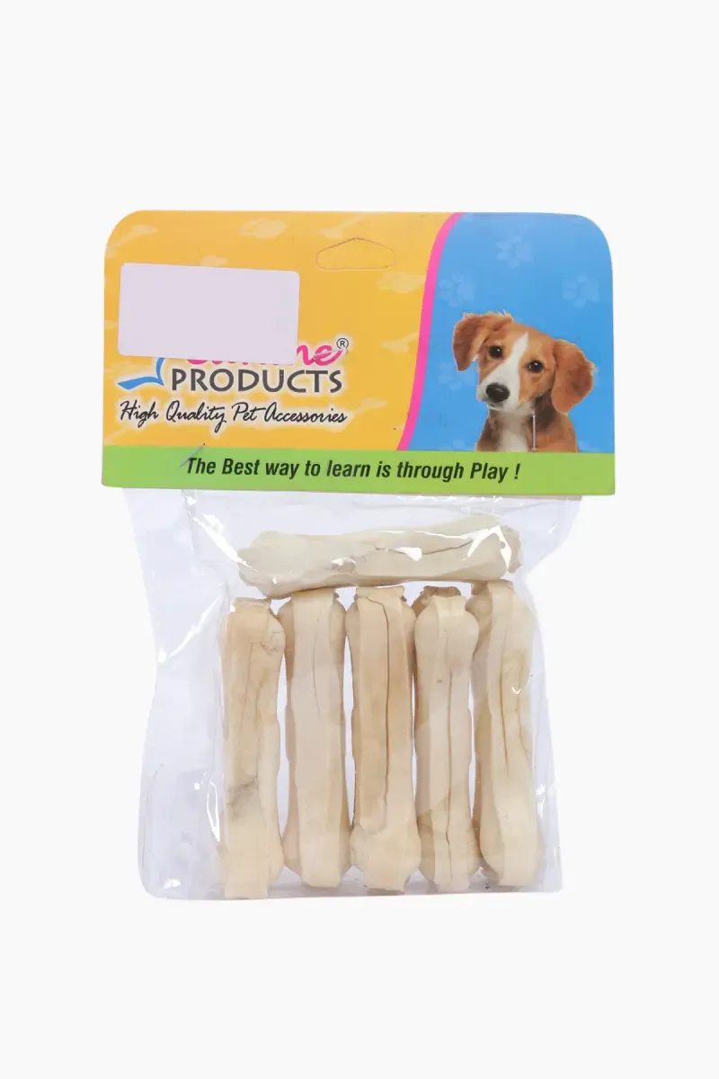 Canine Dog Bones 3 inch (White) - Pack of 6