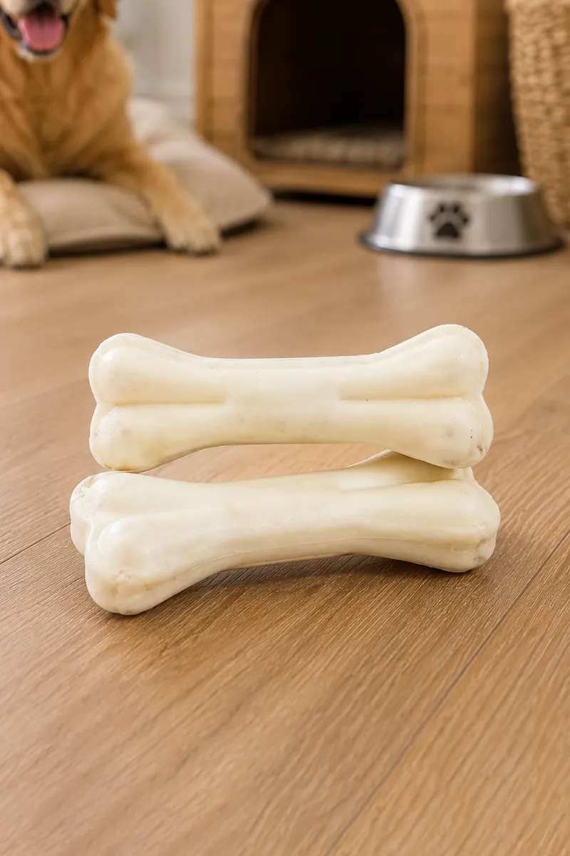 Canine Dog Bones 4 inch (White) - Pack of 2
