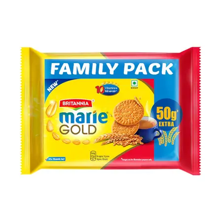 Britannia Marie Gold Biscuit Family Pack (5N*190g +10g Extra)- 1Kg 