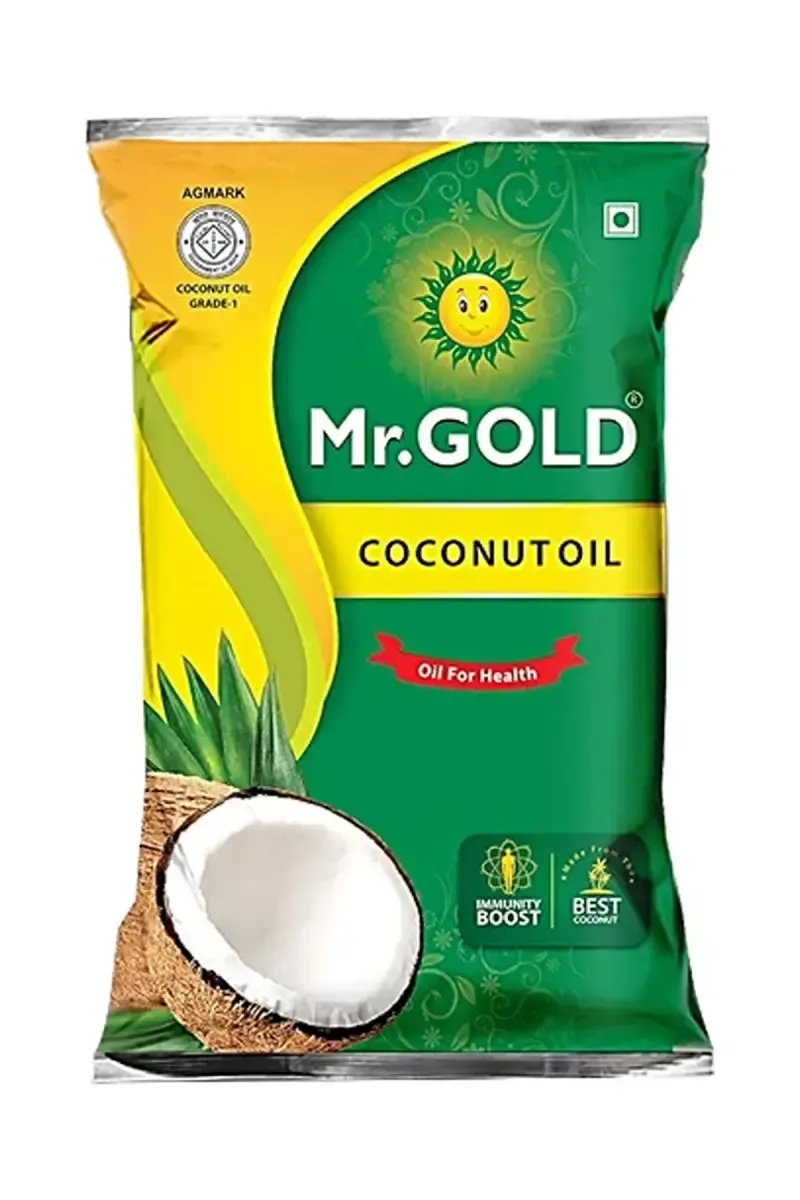 MR. Gold Coconut Oil Pouch - 1 Ltr