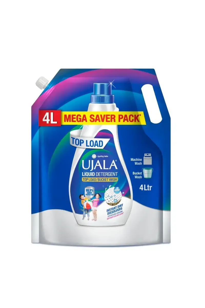 Ujala Top Load  / Bucket Wash Liquid Detergent - 4 Ltr