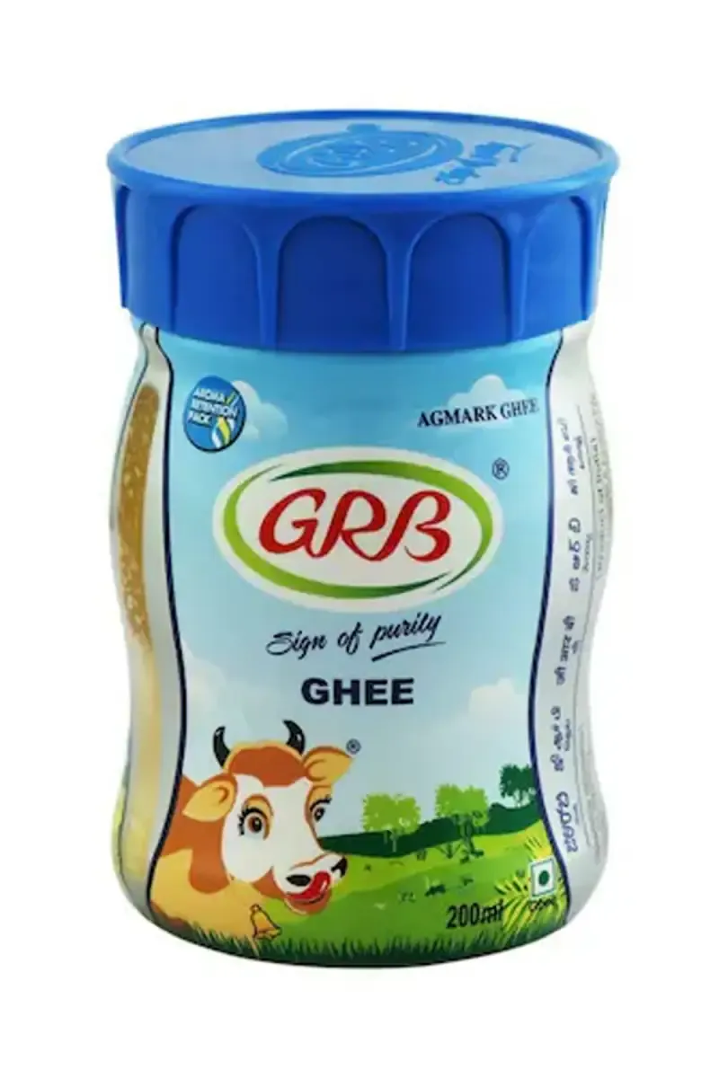 GRB Cow Ghee (Pasu Nei) - 200ml (Pet Jar)