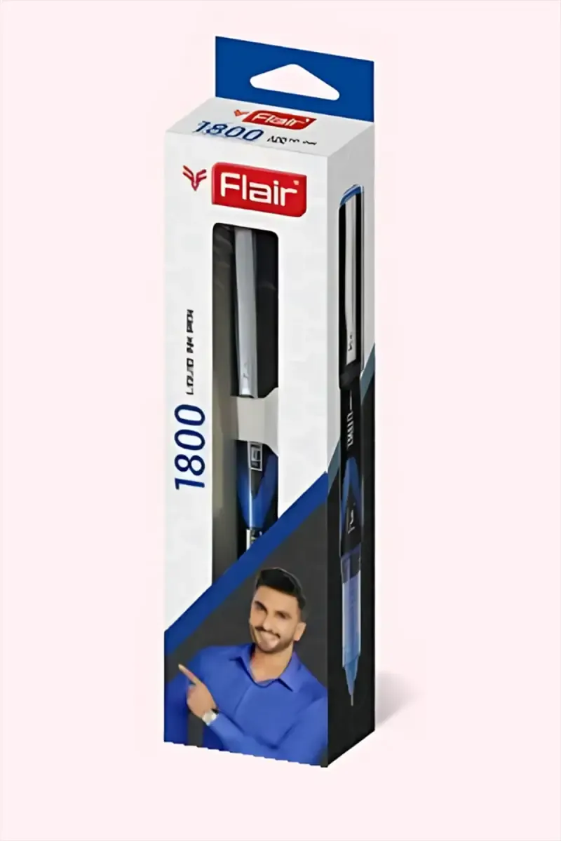 Flair 1800 Liquid Ink Pen (Blue, Pack of 1)