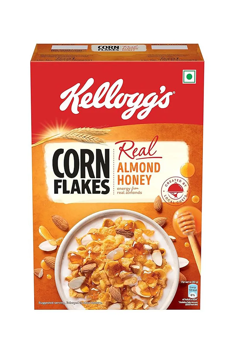 Kellogg's Corn Flakes With Real Almond Honey-300g