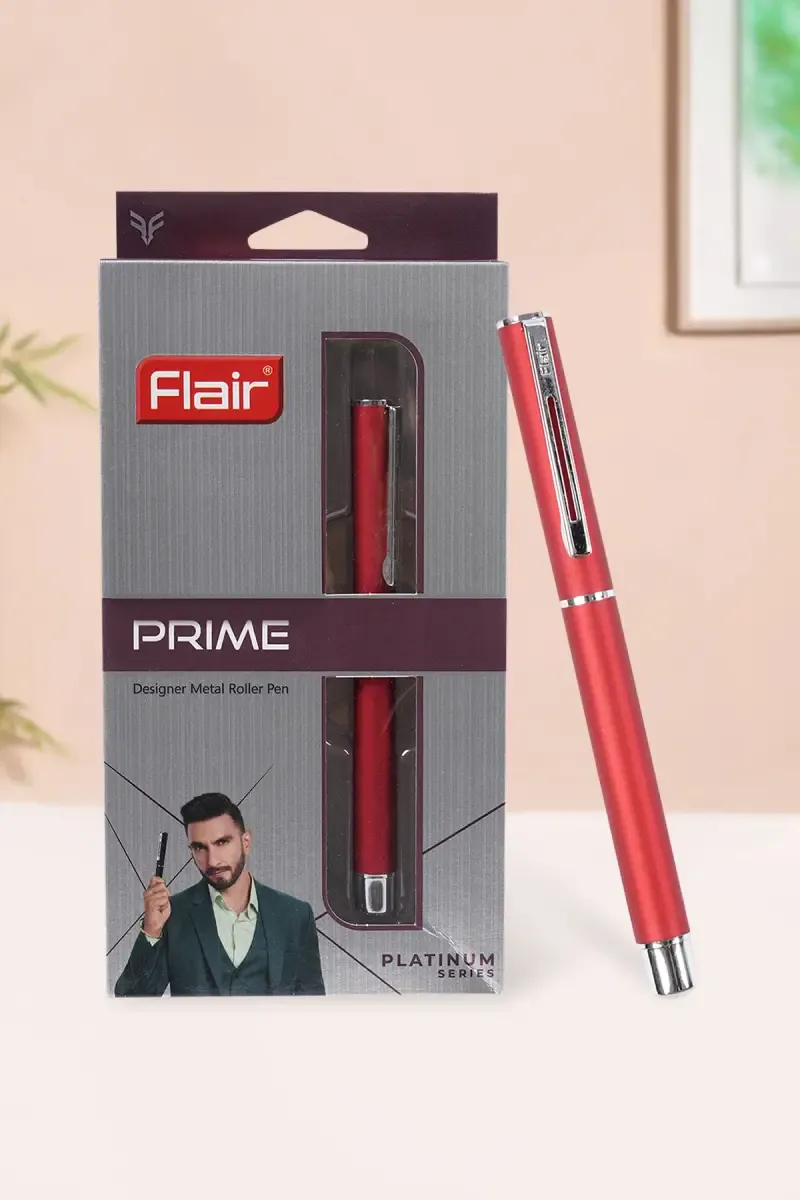 Flair Prime Designer Metal Ball Pen (Pack of 1) 030745REDPACOF1
