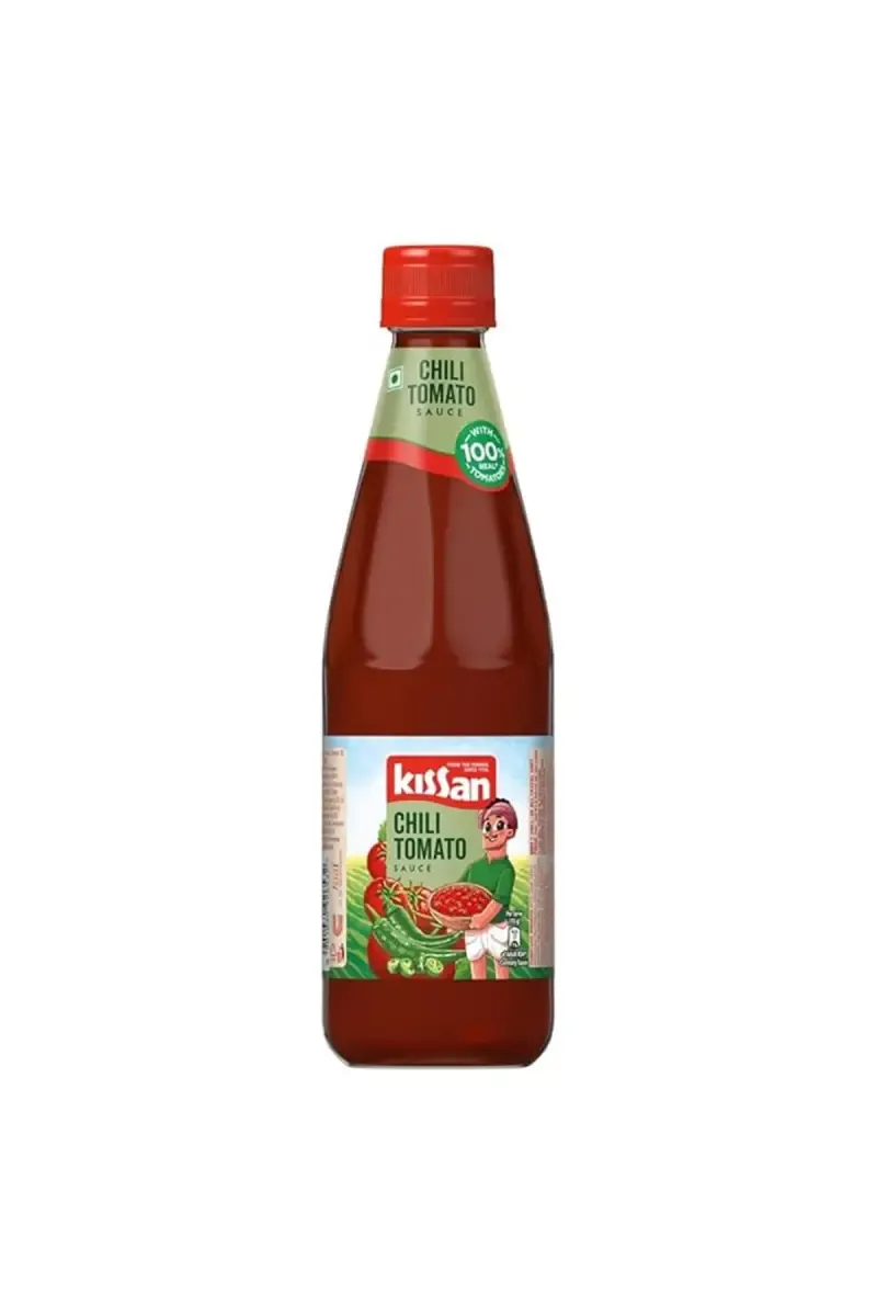 Kissan Chilli Tomato Sauce - 200 g Glass Bottle