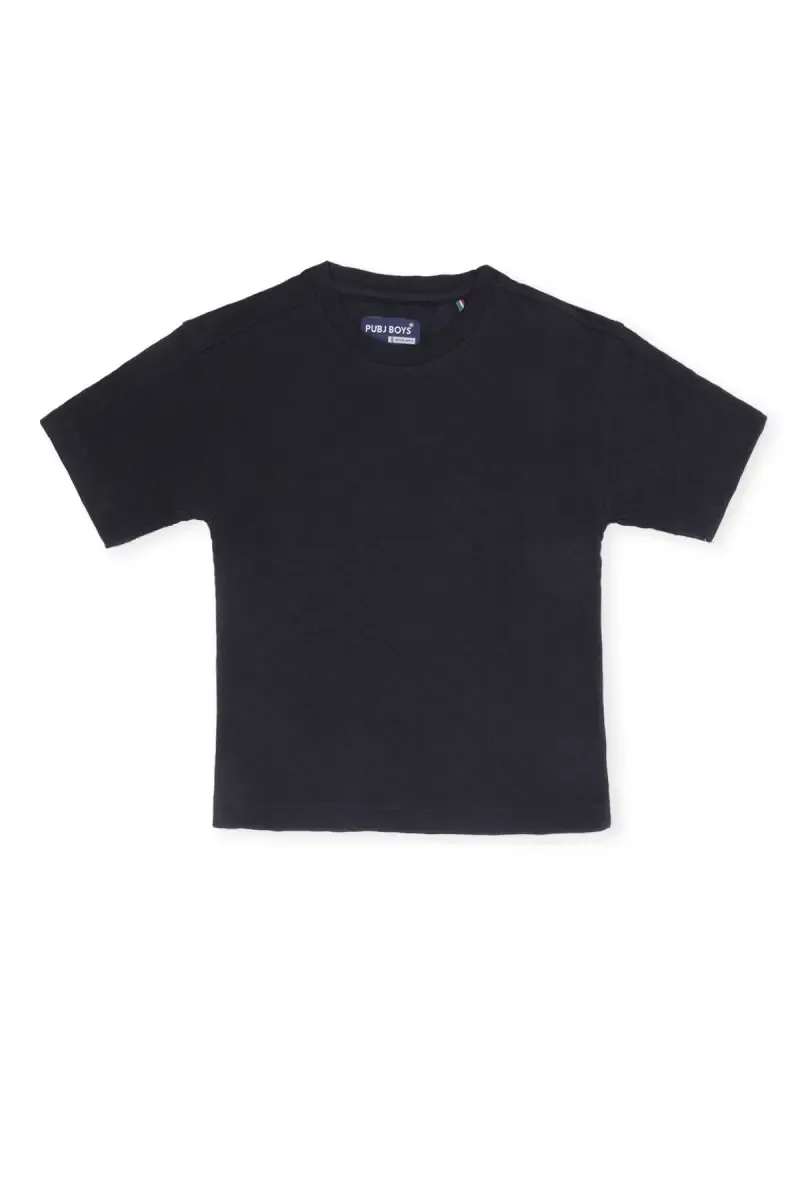 Cotton Self Designed Casual T-shirt for Boy 03101178YRSBLA