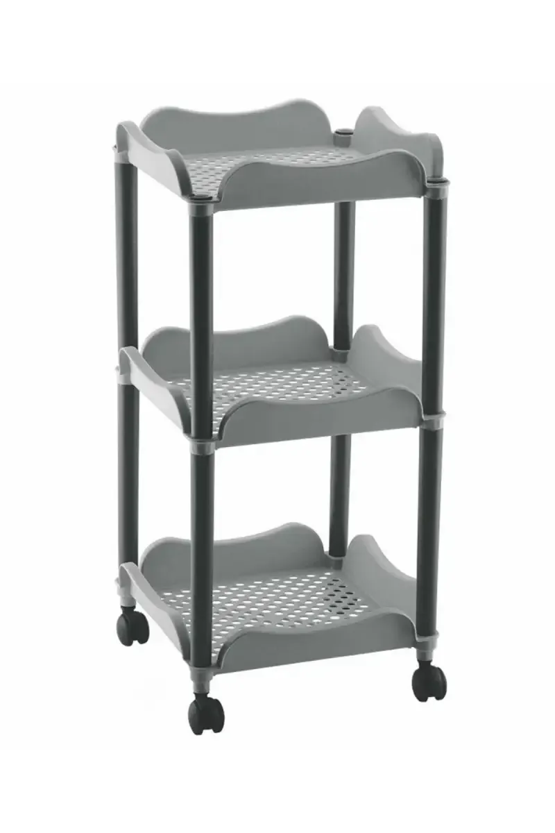 Mastercook Plastic 3 Layer Cuba Storage Rack - 57 Cm