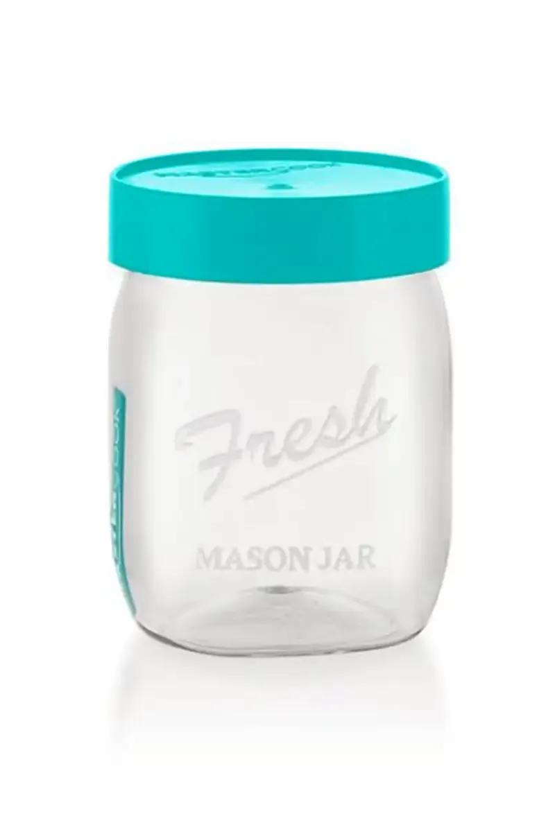 Mastercook Plastic Mason Jar Container - 600 ml 031056AQU600ML