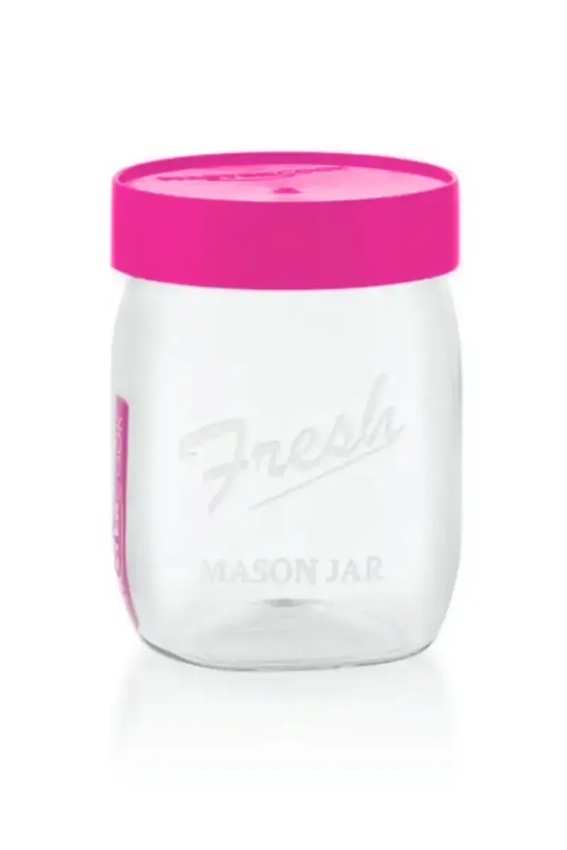 Mastercook Plastic Mason Jar Container - 600 ml 031056PIN600ML
