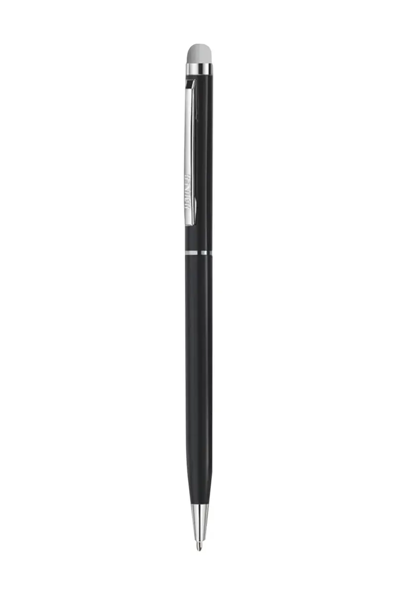 Hauser Duet Stylus Ball Pen (Black & Grey) - Pack of 1 031726BLA&GREPACOF1