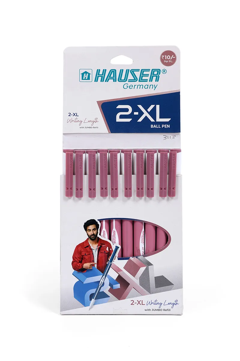 Hauser Germany 2XL Ball Pen (Pink) - Pack of 10 031731PINPACOF10