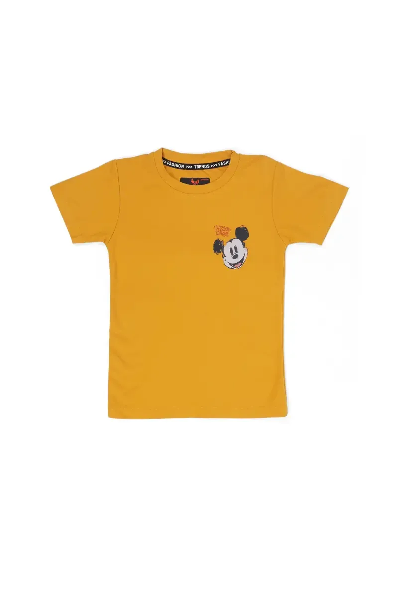 Boy's Cotton Printed Casual T-shirt 031776910YRSMUS