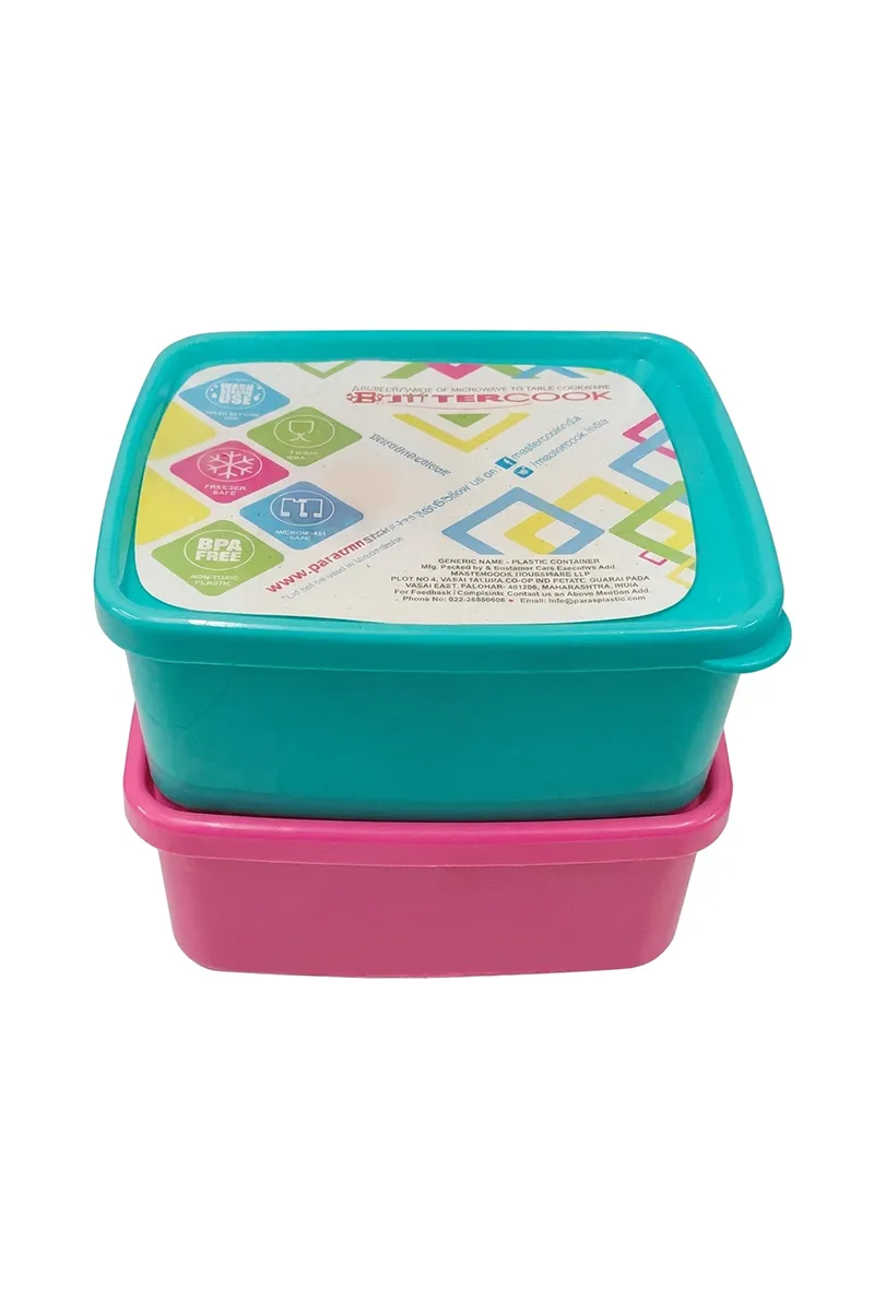 Mastercook Plastic Container Set - 1200ml (each)