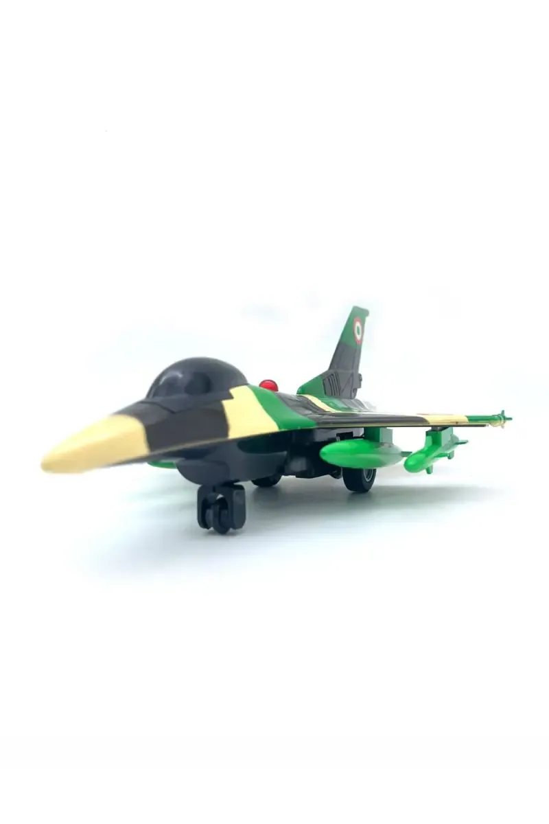 F-16 Fire Blade Pull Back Action Jet Toy - Green 031820GRE