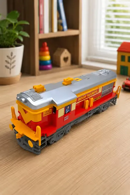 Locomotive Engine Pull Back Toy - (Red)