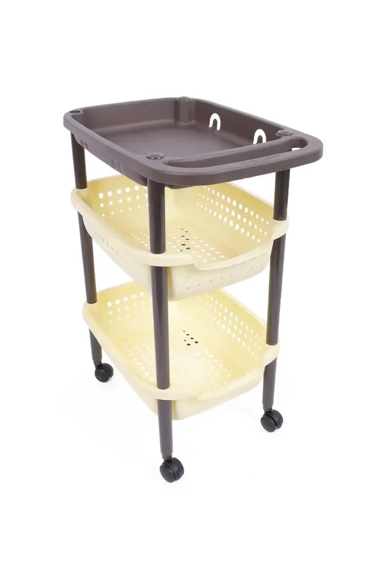 Mastercook Plastic 3 Layer Mexico Trolly - 40cm