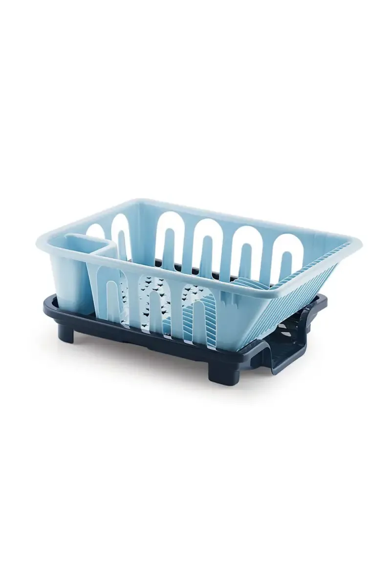 Mastercook Plastic Dishes Drying Rack with Tray - 46 Cm