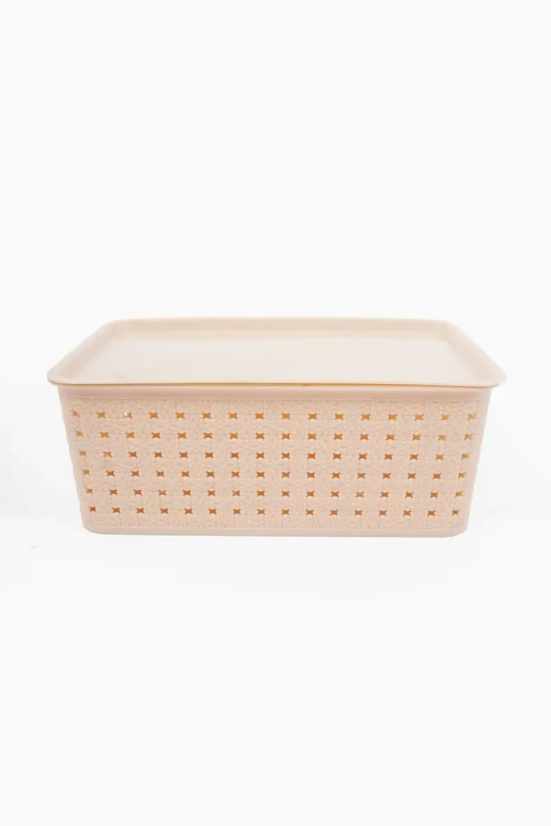 Joyo Plastic Multipurpose Basket with Lid - 29 Cm
