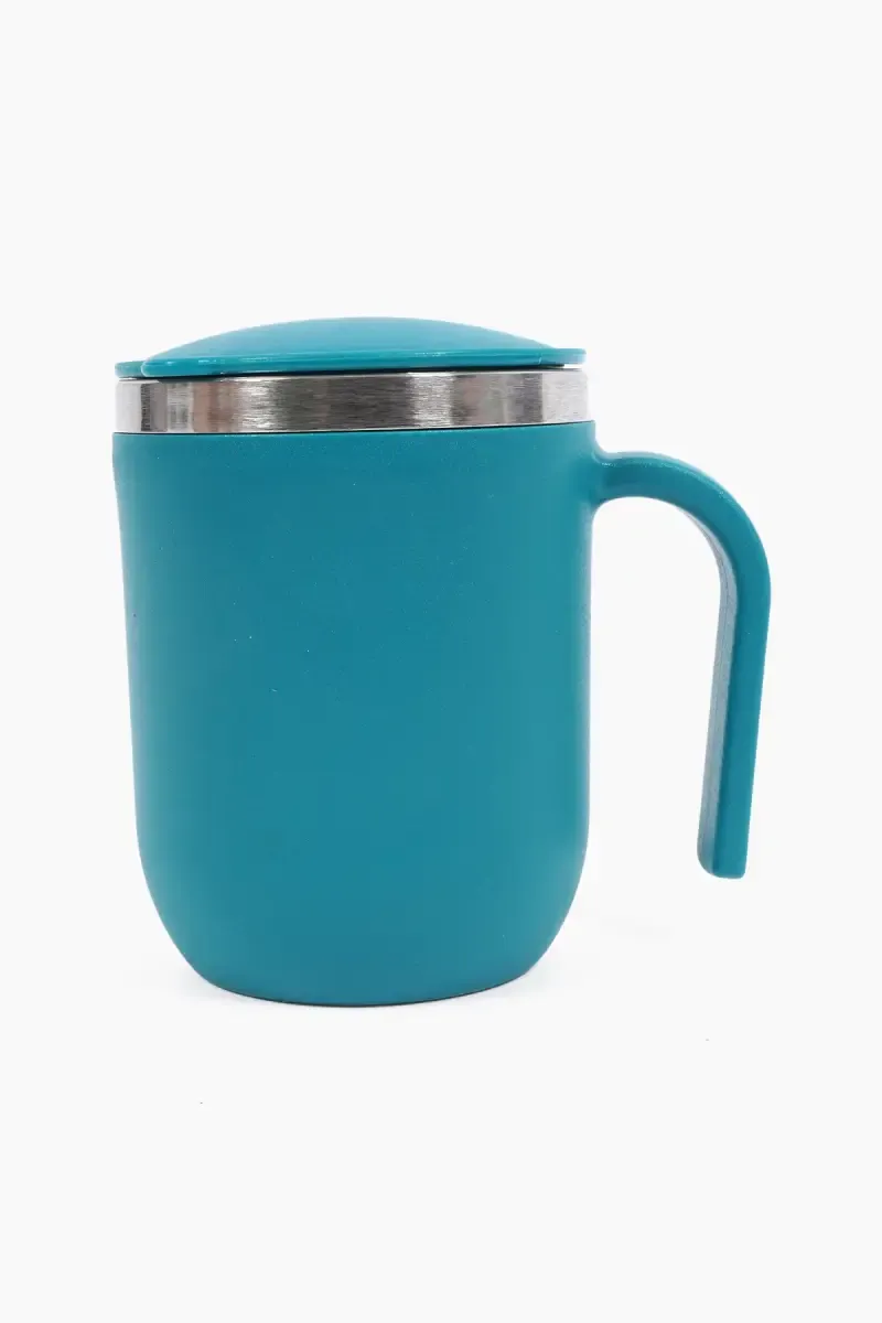 Jony Plastic & Stainless Steel Coffee Mug - 400 ml