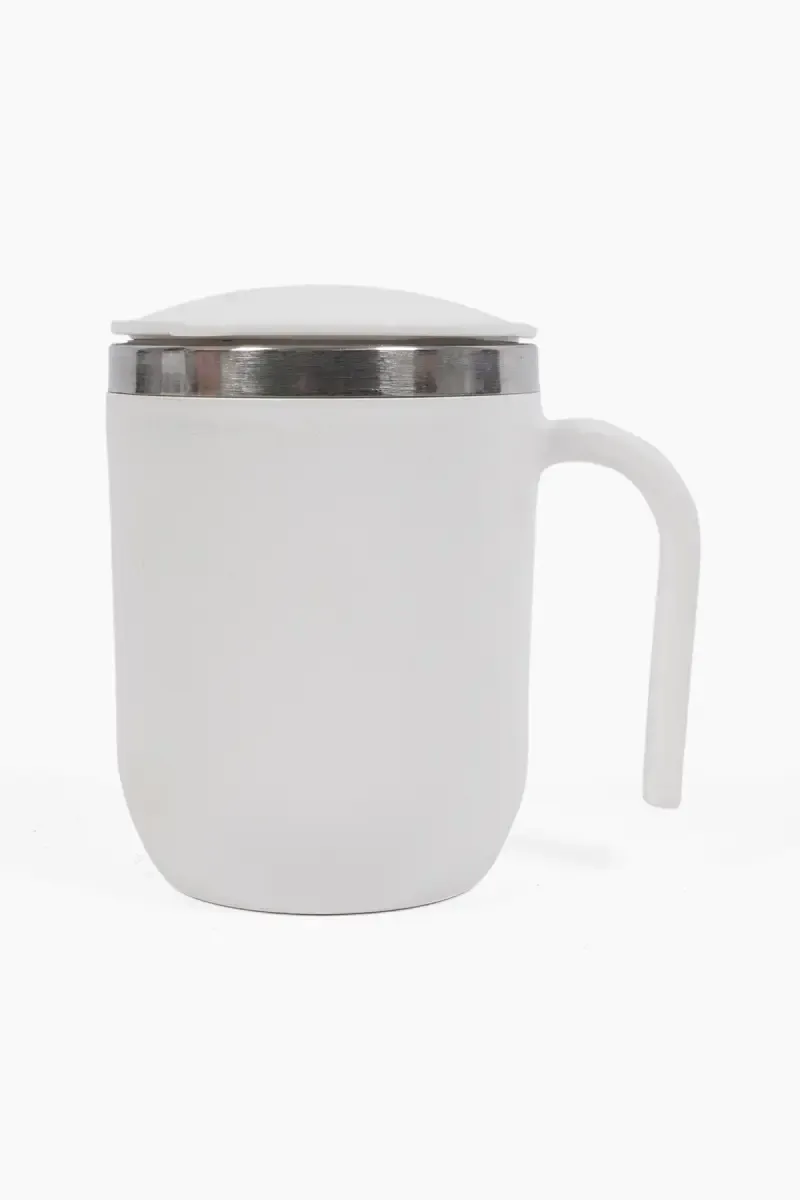 Jony Plastic & Stainless Steel Coffee Mug - 400 ml 031883WHI1