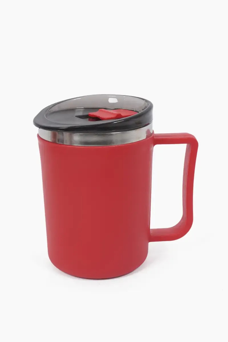 Plastic & Stainless Steel Coffee Mug - 400 ml
