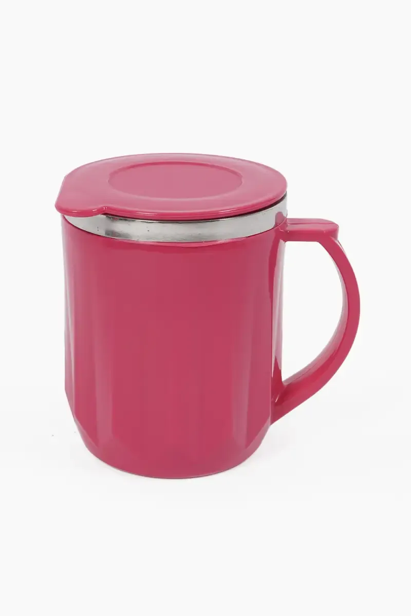 Jony Plastic & Stainless Steel Coffee Mug - 400 ml