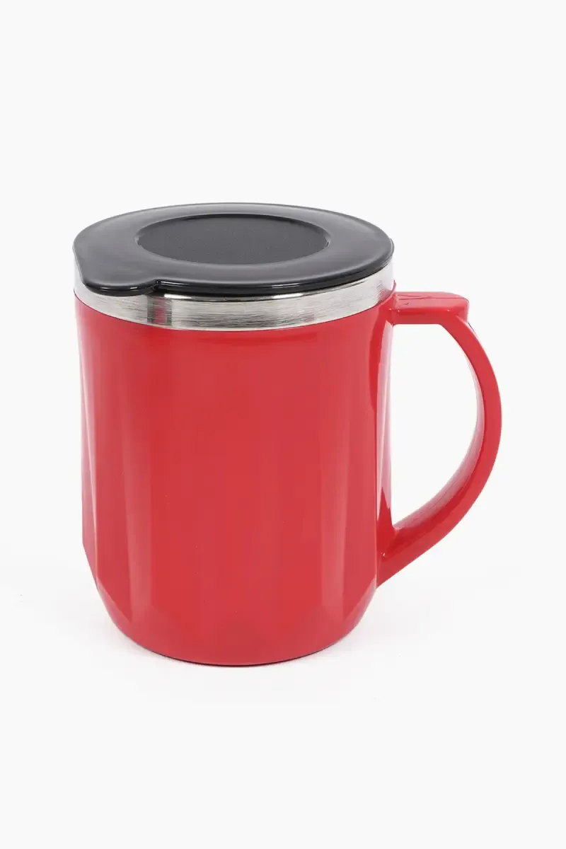 Jony Plastic & Stainless Steel Coffee Mug - 400 ml