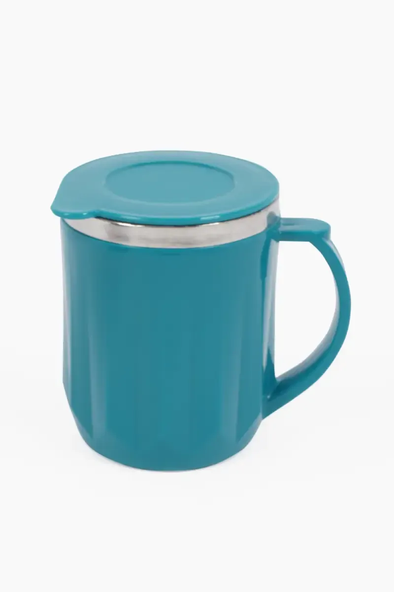 Jony Plastic & Stainless Steel Coffee Mug - 400 ml 031886TEA12