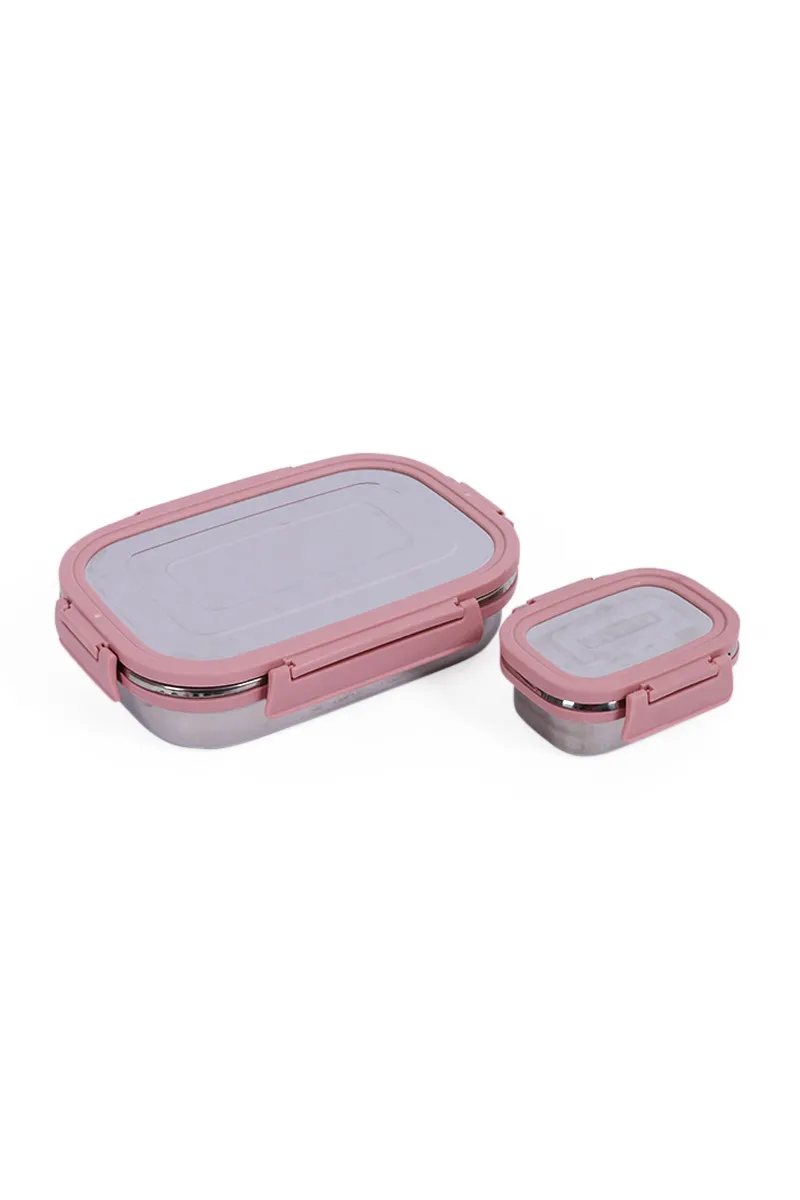 Plastic & Stainless Steel Lunch Box - 1100 ml 031893MAU2