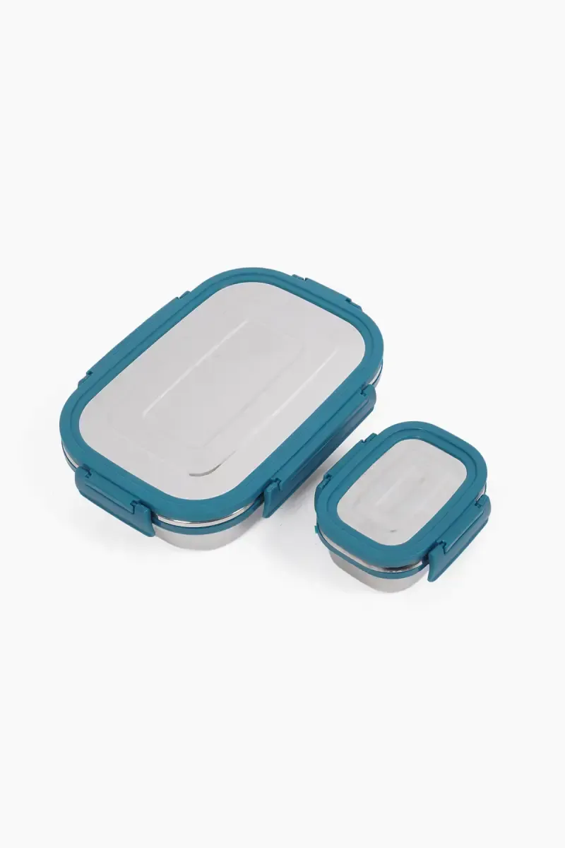 Plastic & Stainless Steel Lunch Box - 1100 ml