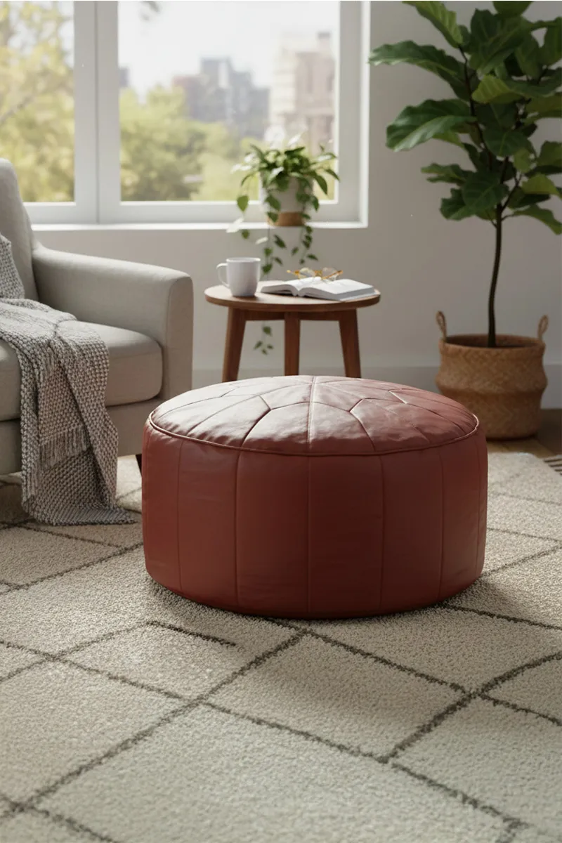 Couchette Medium Moroccan Bean Bag Tan - (Without Fillers)