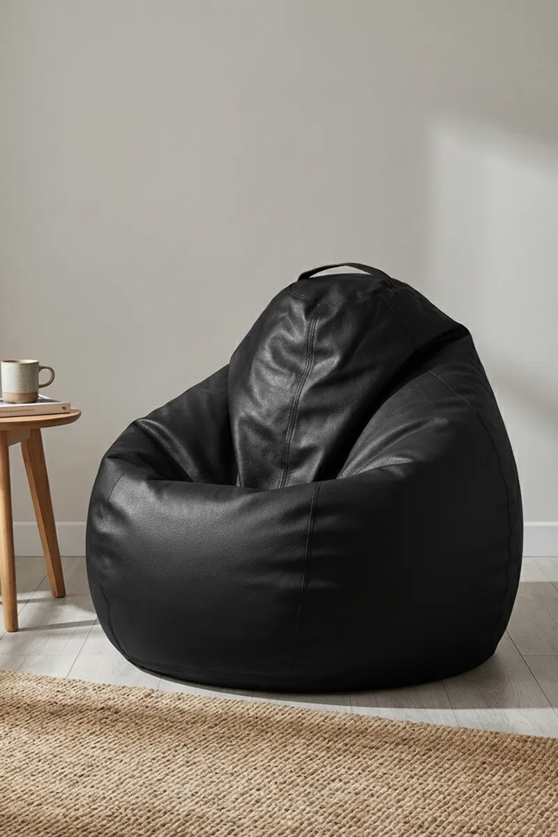Couchette Stillo Large Bean Bag (Black) - (Without Fillers)