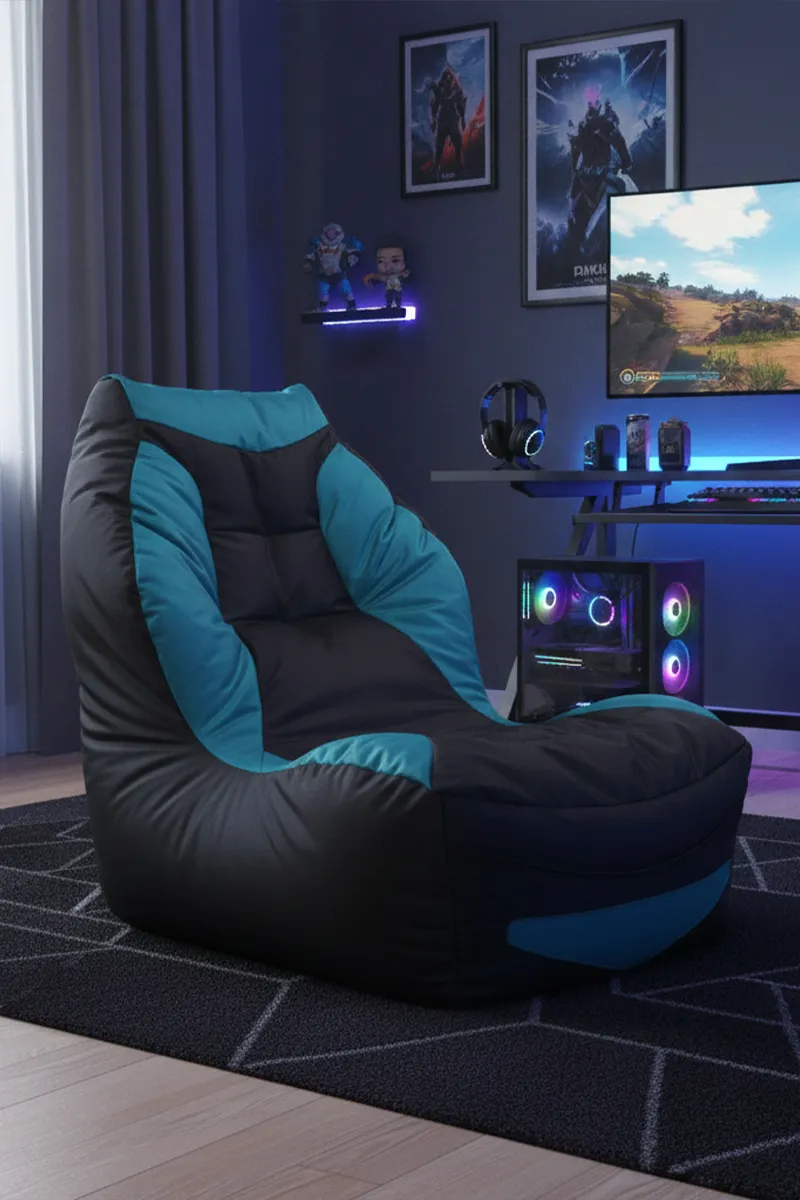 Couchette XXL Gaming Bean Bag Cover (Black) - 031919BLAXXL