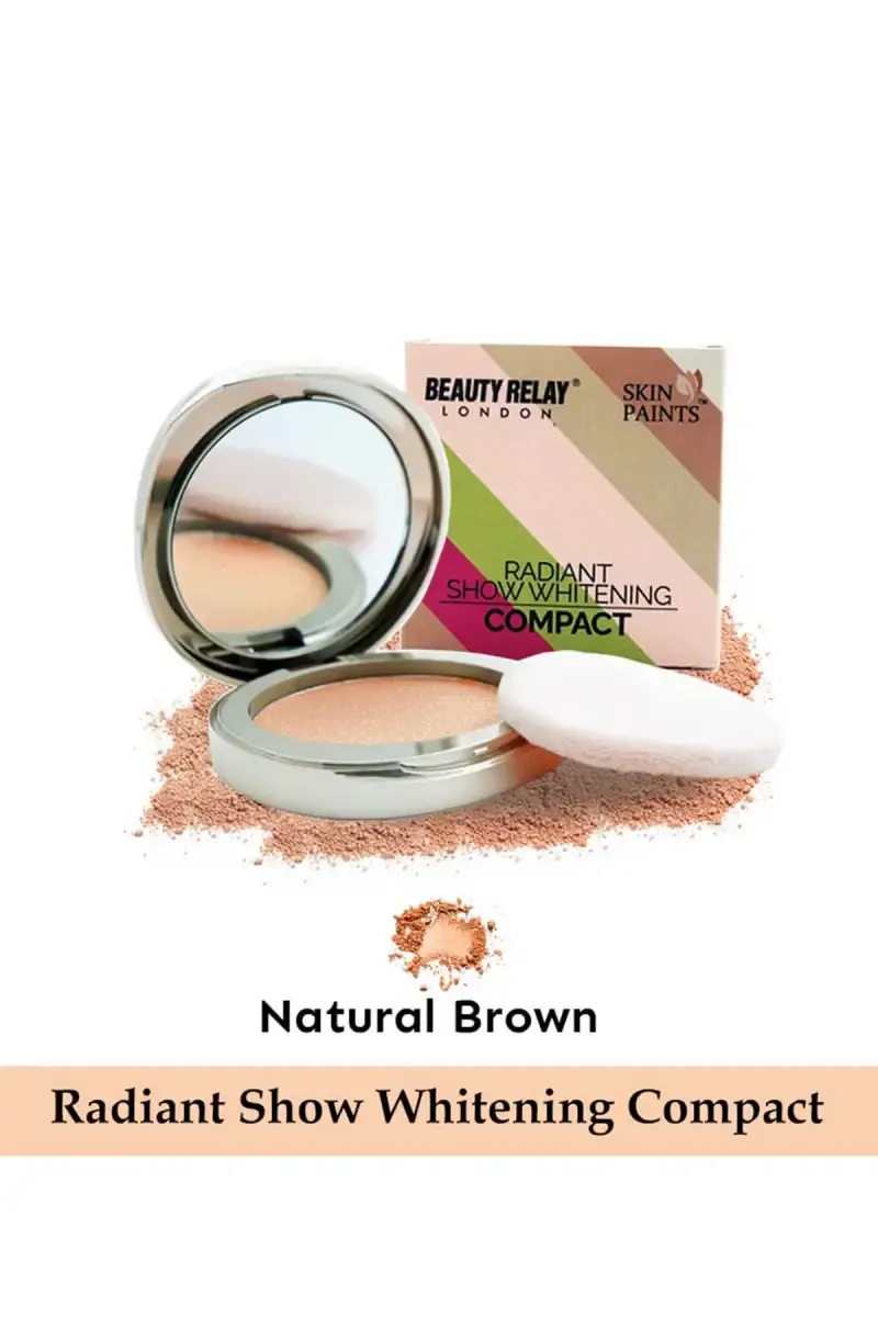 Skin Paints Radiant Show Whitening Compact - 10g (Natural Brown)