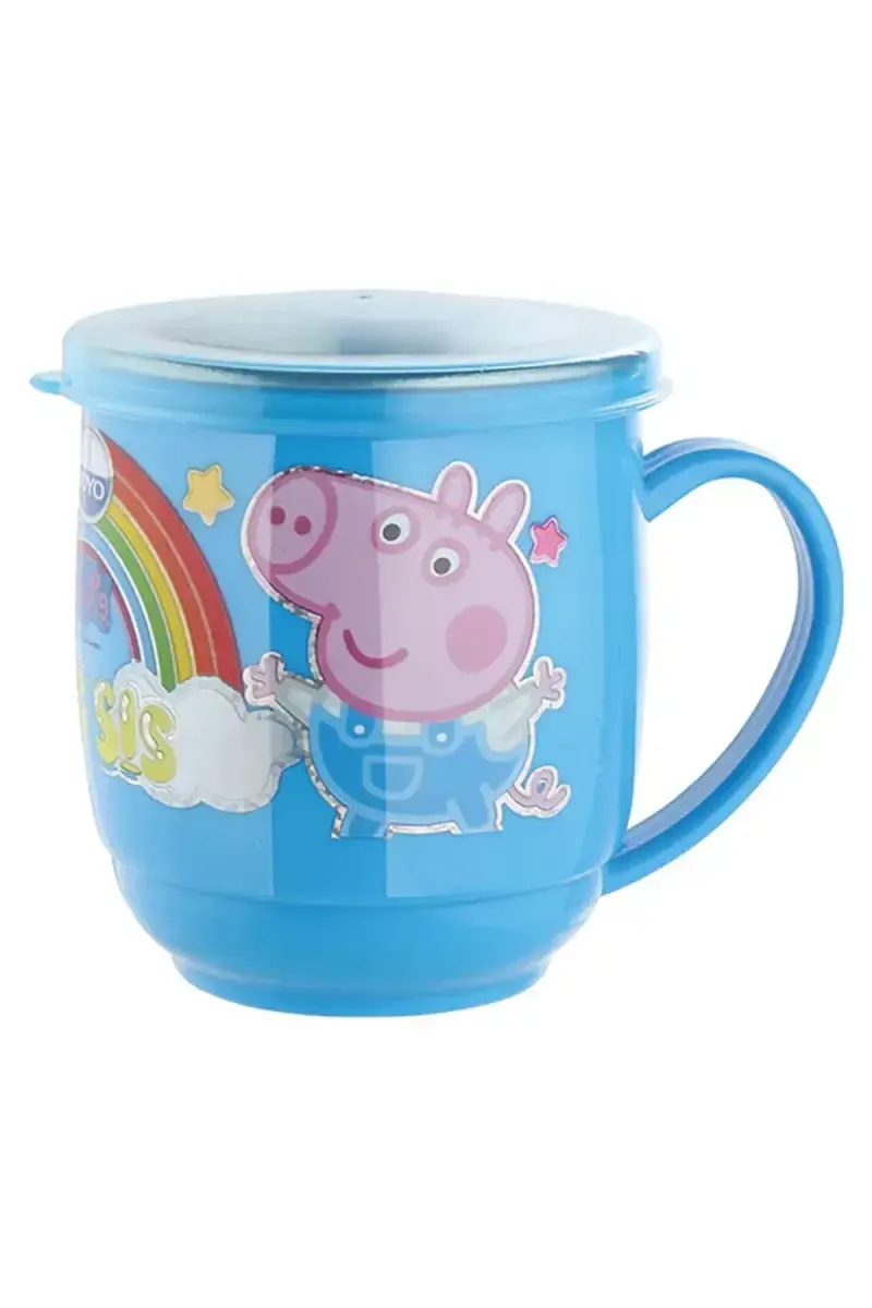 Joyo Plastic & Stainless Steel Mug with Lid - 240ml 031985SKYBLU1
