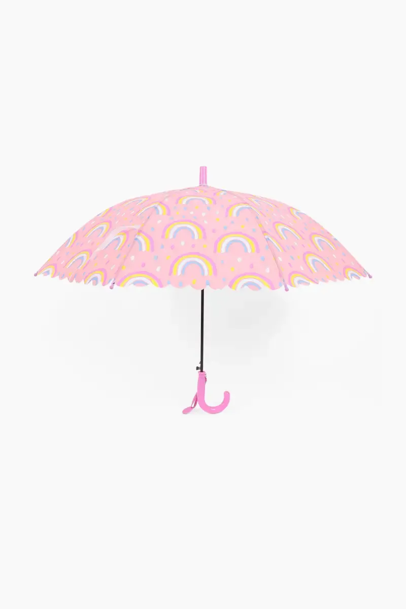 Polyester & Stainless Steel Single Fold Umbrella - 66 Cm