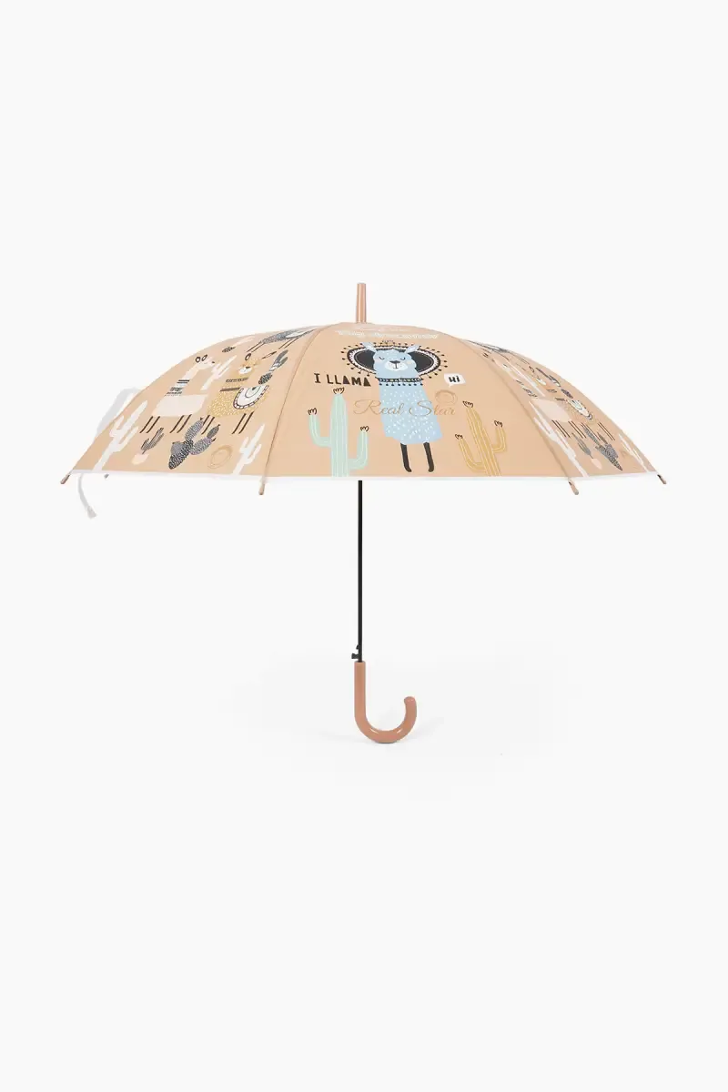 Polyester & Stainless Steel Single Fold Umbrella - 77 Cm