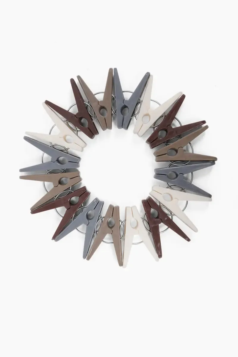 Plastic Cloth Clips - 16 Pcs