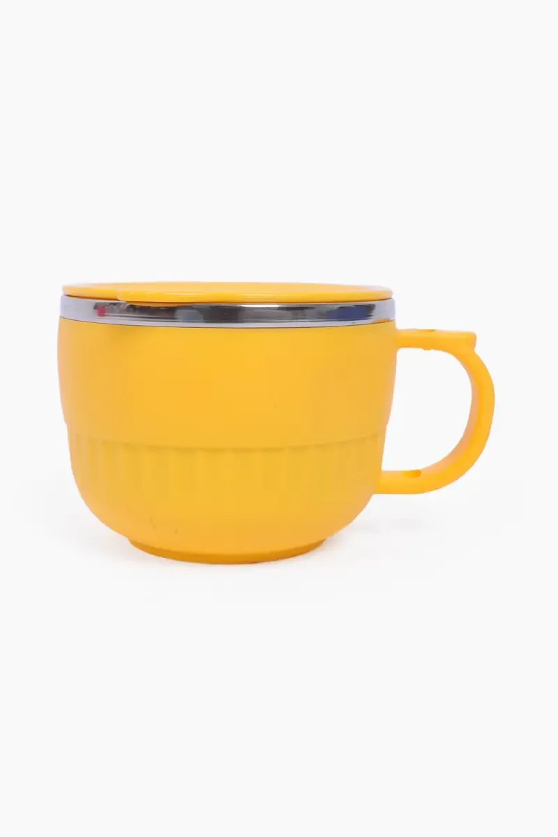 Plastic & Stainless Steel Bowl - 500 ml 032020YEL1