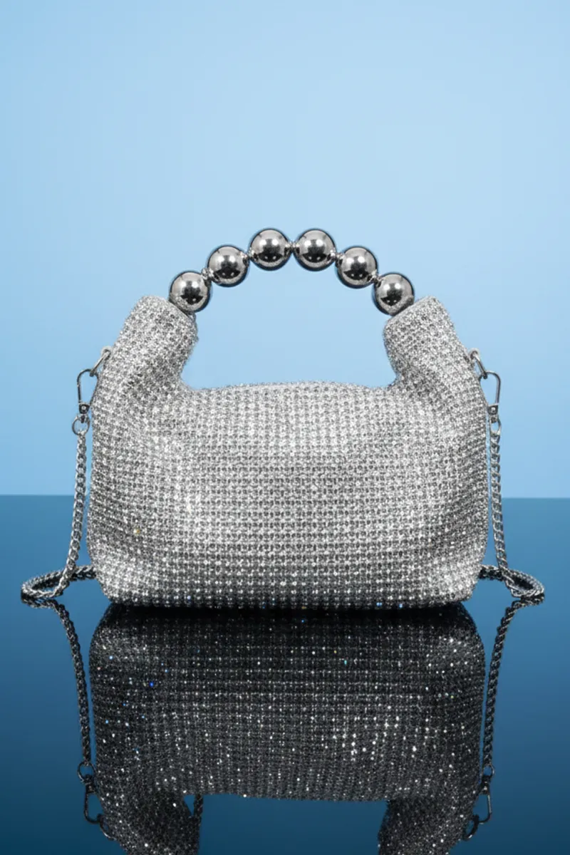 Luxurious Rhinestone Chain Sling Bag for Girls & Women