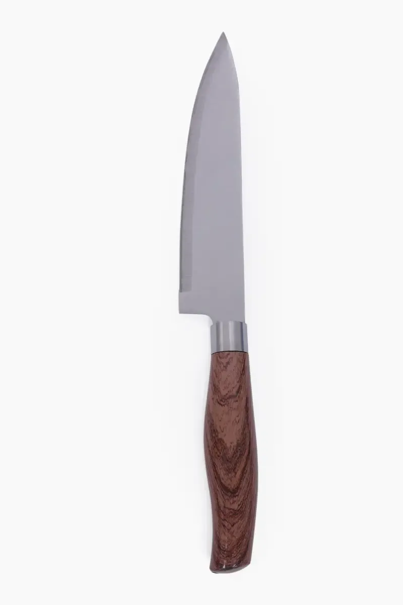 Wood & Stainless Steel Kitchen Knife - 39 cm