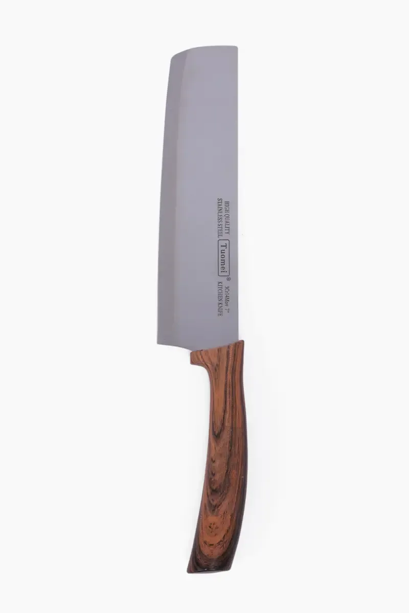 Wood & Stainless Steel Cleaver Knife - 37 cm