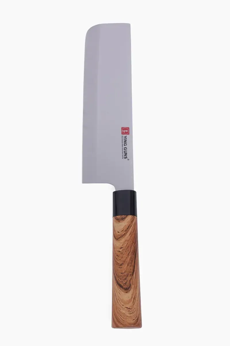 Wood & Stainless Steel Cleaver Knife - 39 cm