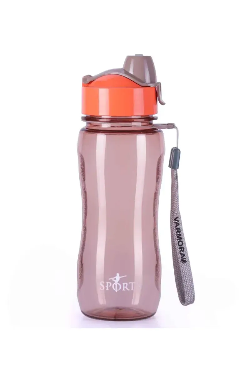 Varmora Plastic Sporty Flip Top Water Bottle - 500 ML 032093BRO500ML