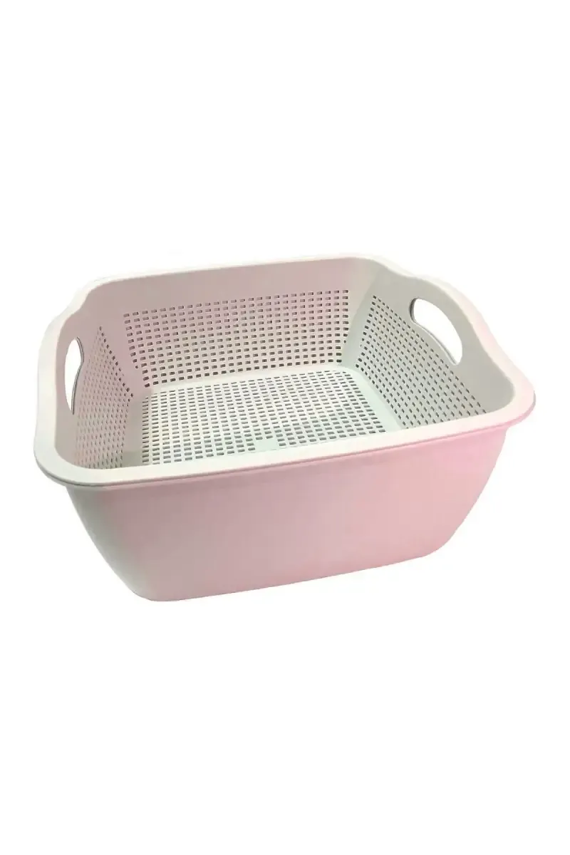 Plastic Double Layer Colander - 30 x 29 Cm