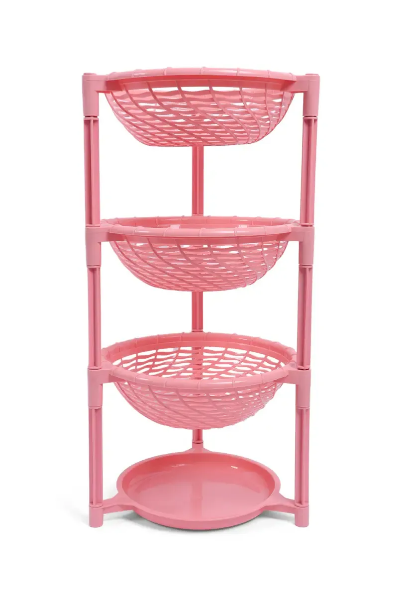 Plastic 3 Layer Storage Rack - 58 Cm