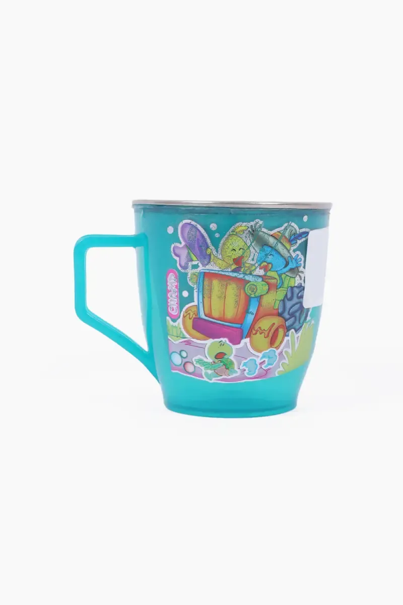 Plastic and Stainless Steel Coffee Mug - 100 ml 032150TEA1